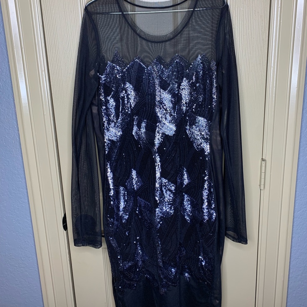 BCBG Sequin Bodycon Dress